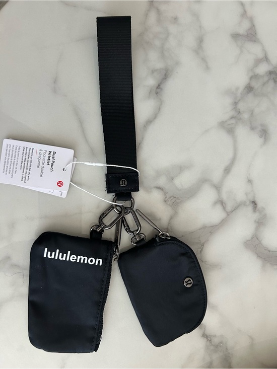 lululemon athletica Accessories - lululemon athletica Black Dual Pouch Keychain Wristlet